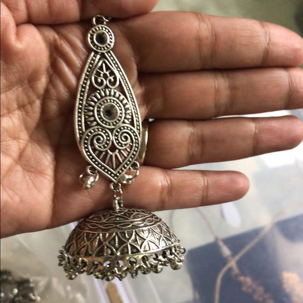 Pretty oxidized Indian jhumki
